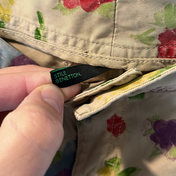 Benetton Stile floral pants  Size 4 - Picture 2 of 7